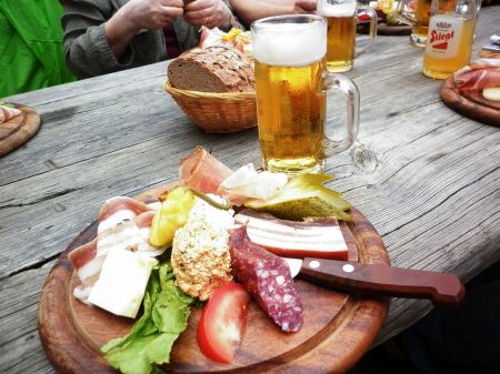 Brettljause Fraganter Hütte