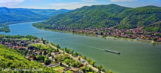 Duna panoráma a Fellegvárról, Visegrád, Nagymaros