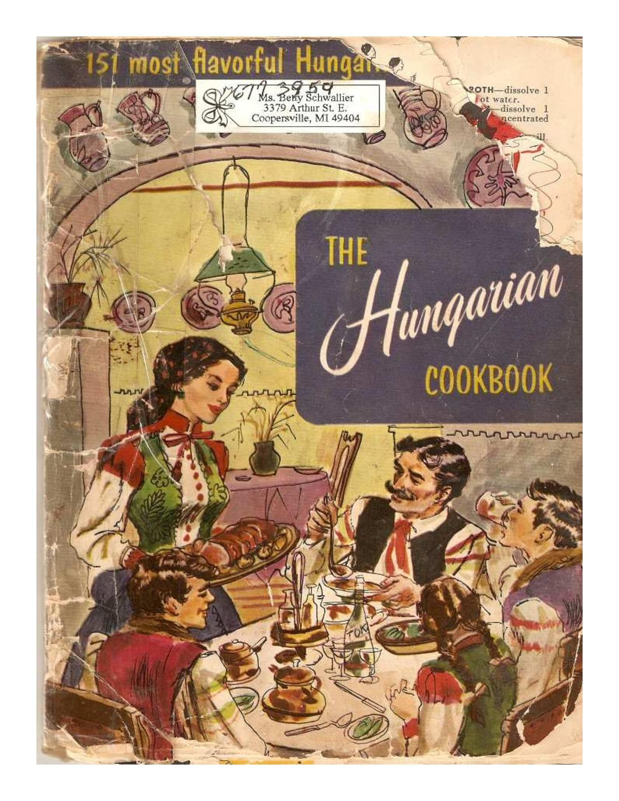 Magyar-amerikai szakácskönyv 1955-ből