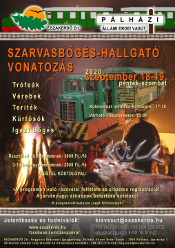 Szarvasbőgés-hallgató vonatozás Pálházán Szarvasbőgés-hallgató vonatozás Pálházán
