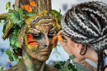 Körperkult in Klagenfurt - das World Bodypainting Festival 2017