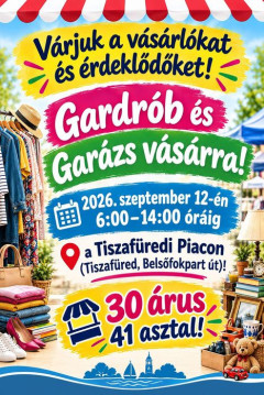 Új szombati program indul Tiszafüreden: jön az első Gardrób- és garázsvásár